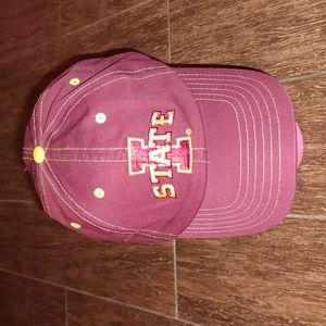 Iowa State Cyclones DEKALB Adjustable Hat ~ K Products Burgundy Embroidered NCAA